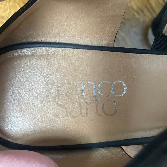 Franco Sarto Mistic Black Wedge Sandals Sz 8.51 - Picture 8 of 8